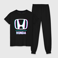Женская пижама Значок Honda в стиле glitch
