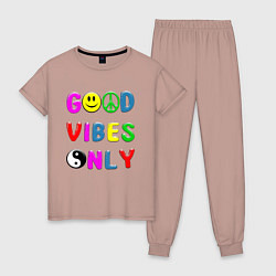 Женская пижама Good vibes only