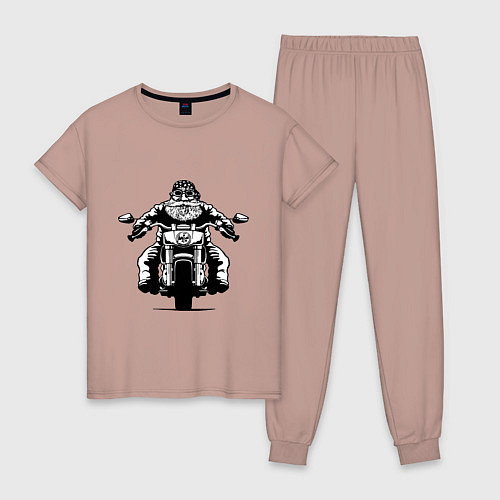 Женская пижама Wide biker / Пыльно-розовый – фото 1