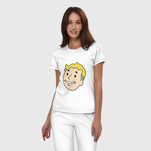 Женская пижама Vault boy head / Белый – фото 3