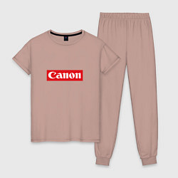 Женская пижама Canon - логотип в красном прямоугольнике