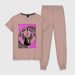 Женская пижама Гитара с крыльями voodoo rock