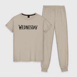 Женская пижама Logo black Wednesday