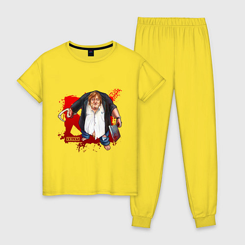 Женская пижама Gabe Newell - Dota 2 / Желтый – фото 1
