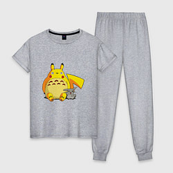 Женская пижама Pika Totoro