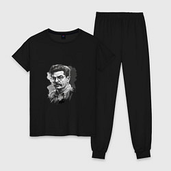 Женская пижама Сталин в черно-белом исполнении