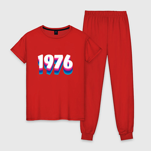 Женская пижама Made in 1976 vintage art / Красный – фото 1