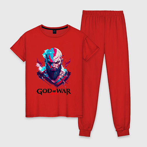 Женская пижама God of War, Kratos / Красный – фото 1