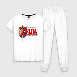 Пижама хлопковая женская The Legend of Zelda game, цвет: белый