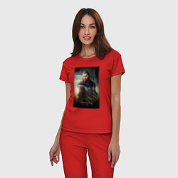 Пижама хлопковая женская Волгоград - персонаж, цвет: красный — фото 2