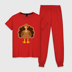 Женская пижама Turkey bird