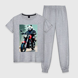 Женская пижама Panda - cool biker