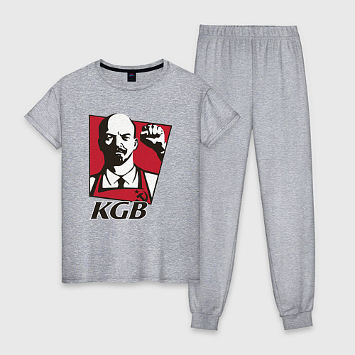 Женская пижама KGB Lenin / Меланж – фото 1