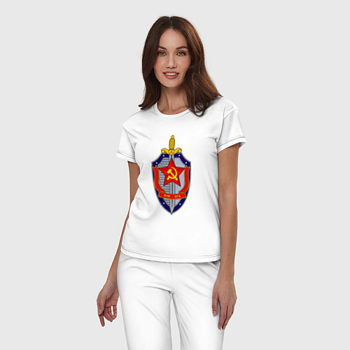 Женская пижама ВЧК КГБ / Белый – фото 3