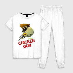 Женская пижама Chicken Gun logo