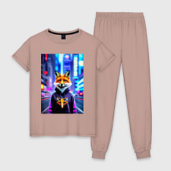 Женская пижама Fox in New York - urban style