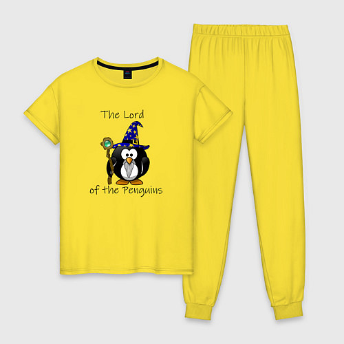 Женская пижама Властелин пингвинов / Желтый – фото 1
