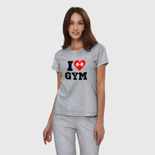 Женская пижама I love gym / Меланж – фото 3