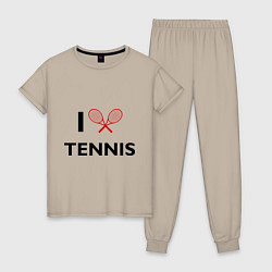 Женская пижама I Love Tennis