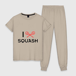 Женская пижама I Love Squash