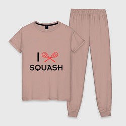 Женская пижама I Love Squash