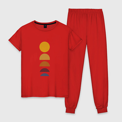 Женская пижама Закат солнца / Красный – фото 1