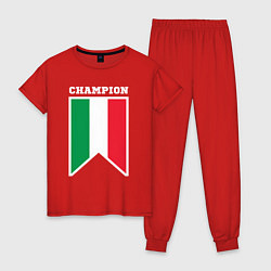 Женская пижама Италия чемпион