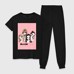 Женская пижама Blackpink в мультяшном стиле