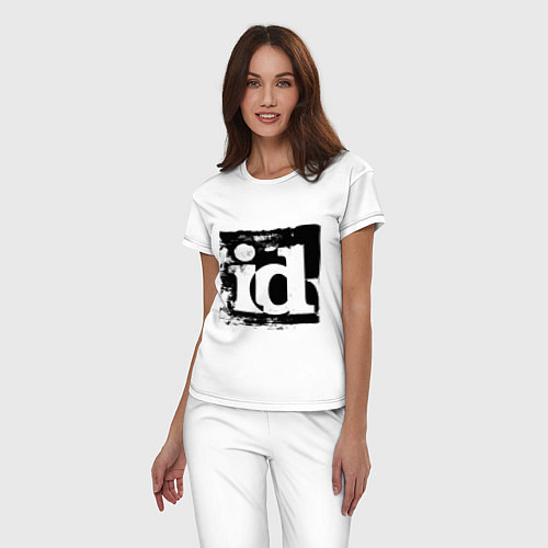 Женская пижама ID software logo / Белый – фото 3