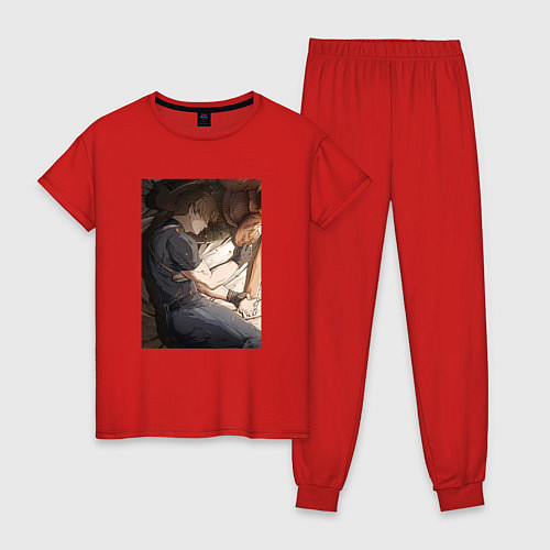 Женская пижама Леон и Эшли / Красный – фото 1