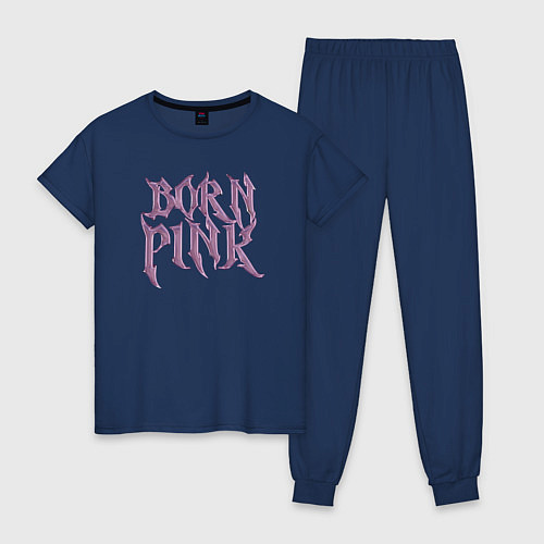 Женская пижама Born pink Blackpink / Тёмно-синий – фото 1
