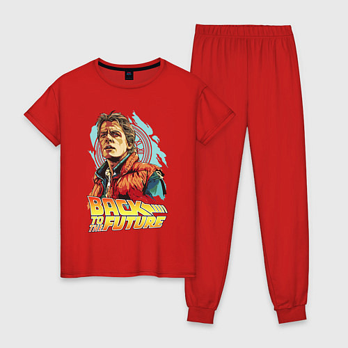 Женская пижама Michael J Fox / Красный – фото 1