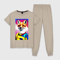 Женская пижама Fox - pop art - fashionista