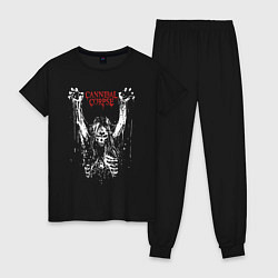 Пижама хлопковая женская Cannibal Corpse арт, цвет: черный