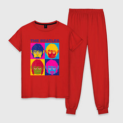 Женская пижама The Beatles color