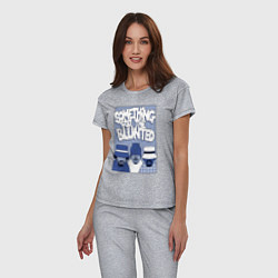 Пижама хлопковая женская Cypress hill - blunted, цвет: меланж — фото 2