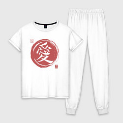 Женская пижама Любовь японский иероглиф