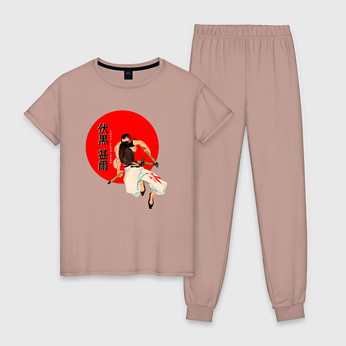 Женская пижама Touji Fushiguro / Пыльно-розовый – фото 1