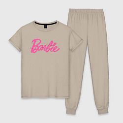 Женская пижама Блестящий логотип Барби