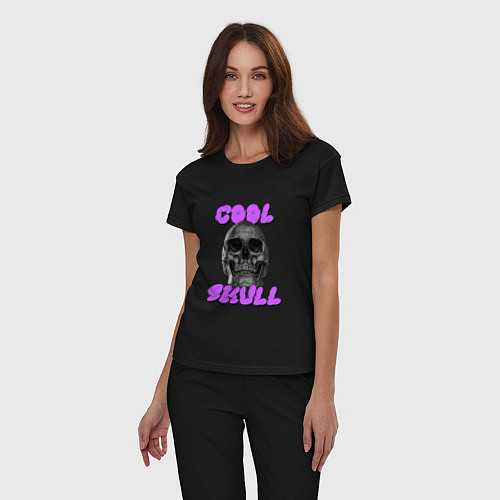 Женская пижама Cool Skull / Черный – фото 3