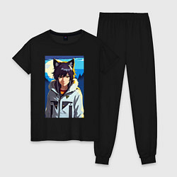 Женская пижама Девочка-волчонок - аниме