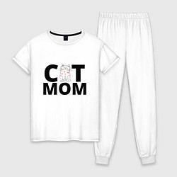 Женская пижама Мама любит котика