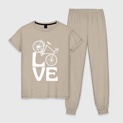 Женская пижама Любовь велосипедиста