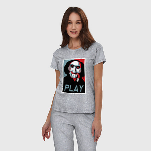 Женская пижама Play saw / Меланж – фото 3