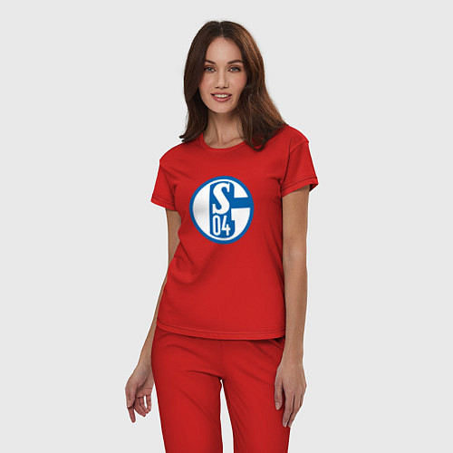 Женская пижама Schalke 04 fc club / Красный – фото 3