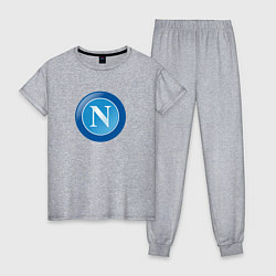 Пижама хлопковая женская Napoli sport club, цвет: меланж