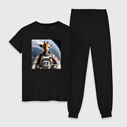 Женская пижама Жираф астронавт