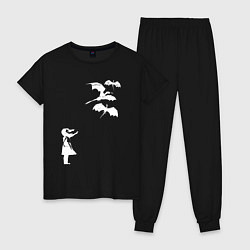 Женская пижама Девочка и драконы