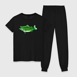 Женская пижама Зелёная рыбка
