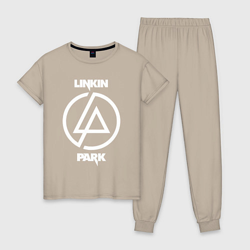Женская пижама Linkin Park logo / Миндальный – фото 1